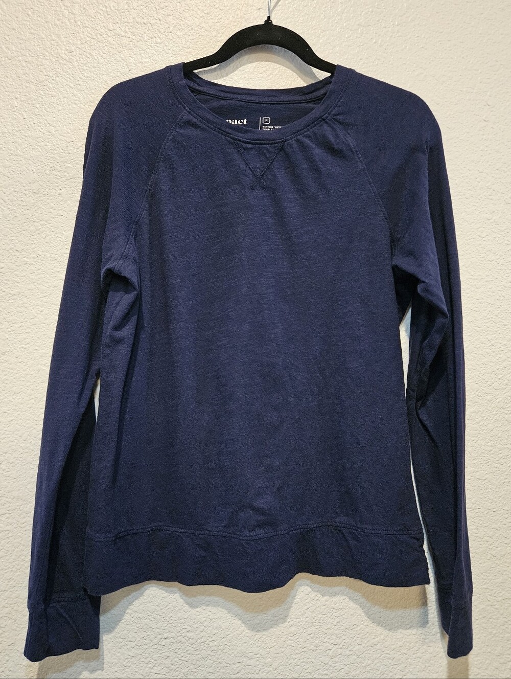 Pact Organic Cotton Long Sleeve Tee Shirt Size M
